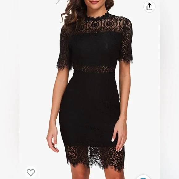 Amazon | Dresses | Zalalus Black Lace Midi Dress | Poshmark Amazon | Dresses | Zalalus Black Lace Midi Dress | Poshmark